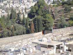 Jewish cemetry on the slopes of "Mount of Olives" in Jerusalem.