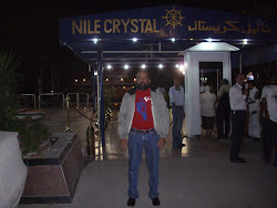 Self,Rudolph.A.Furtado on the Wharf before boarding the Nile cruise ship "Topaz".