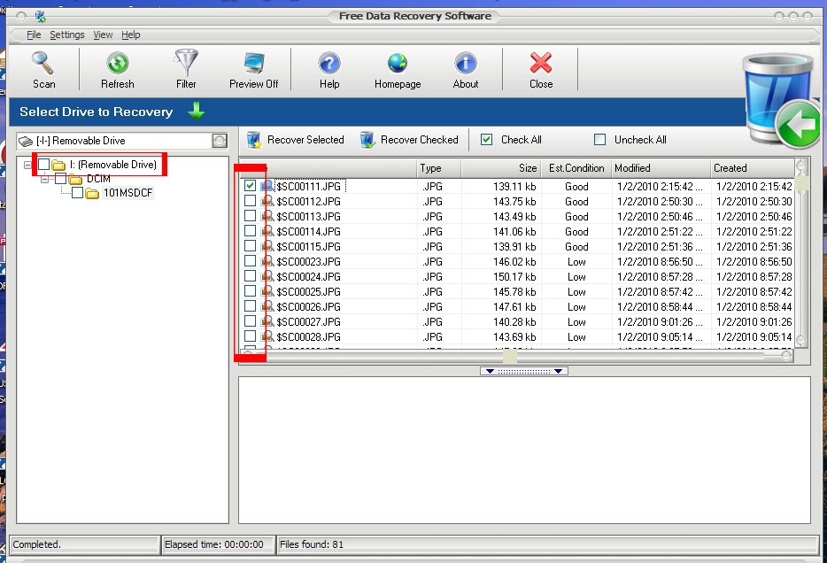 Portable Free Data Recovery Software keywords HERE