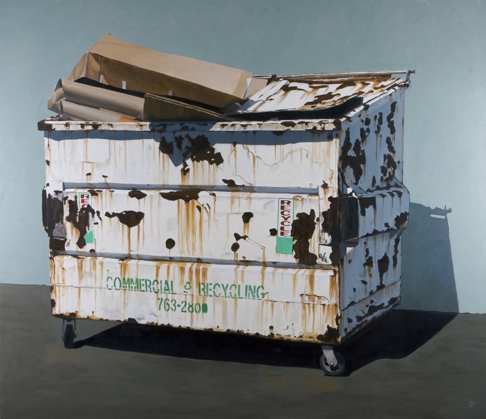 Ghosts Of The Great Highway Dumpster paintings by Rachel Maxi.