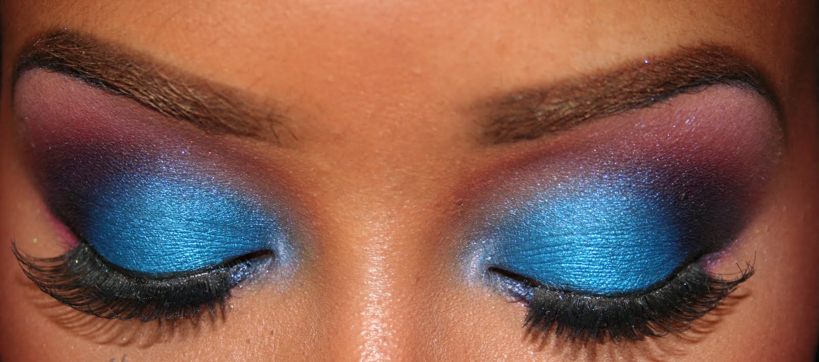 We Should Makeup Electric Blue Eyes