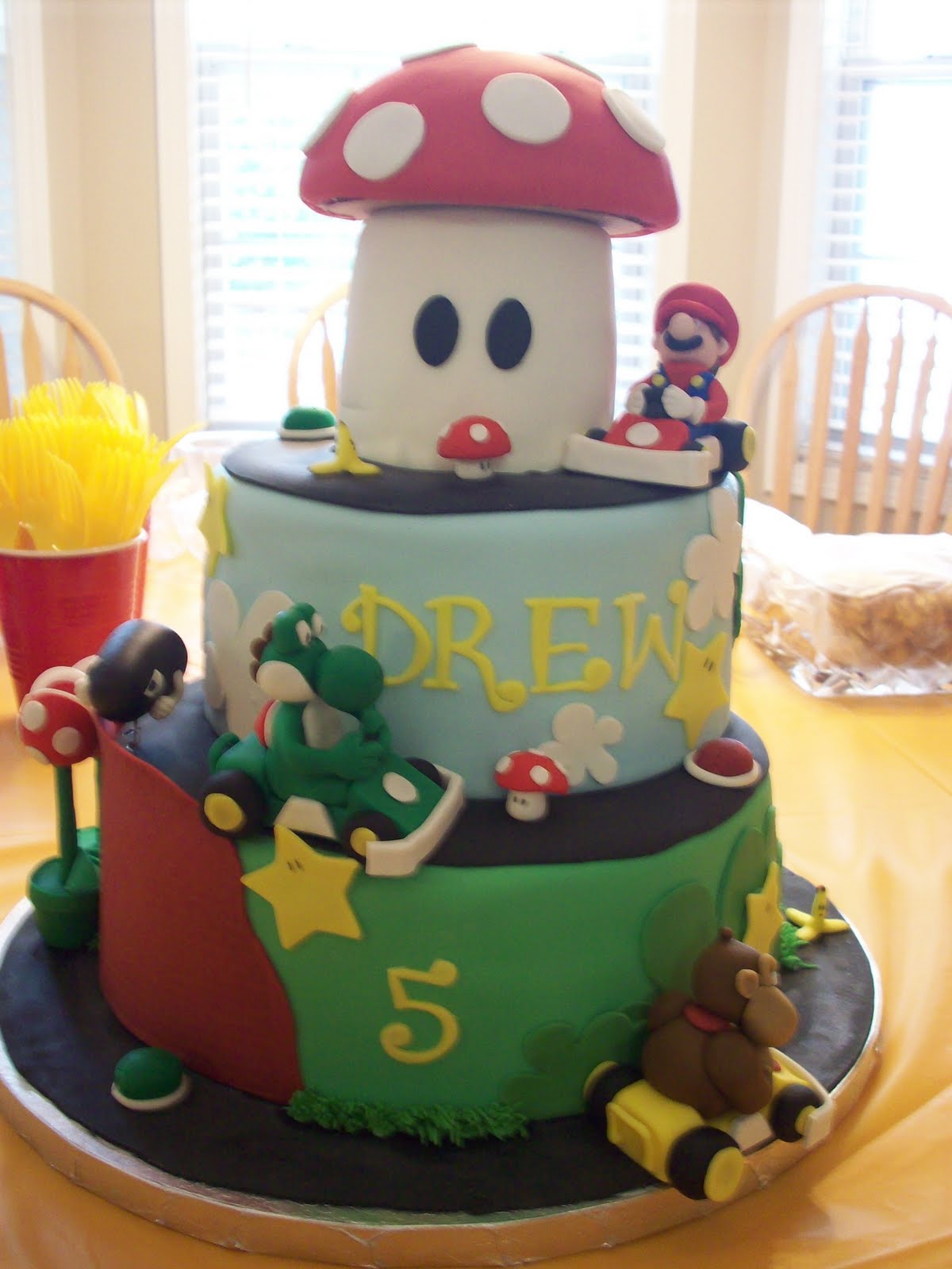 MacKenzie's Crafty Mom Blast from the Past Mario Kart Cake