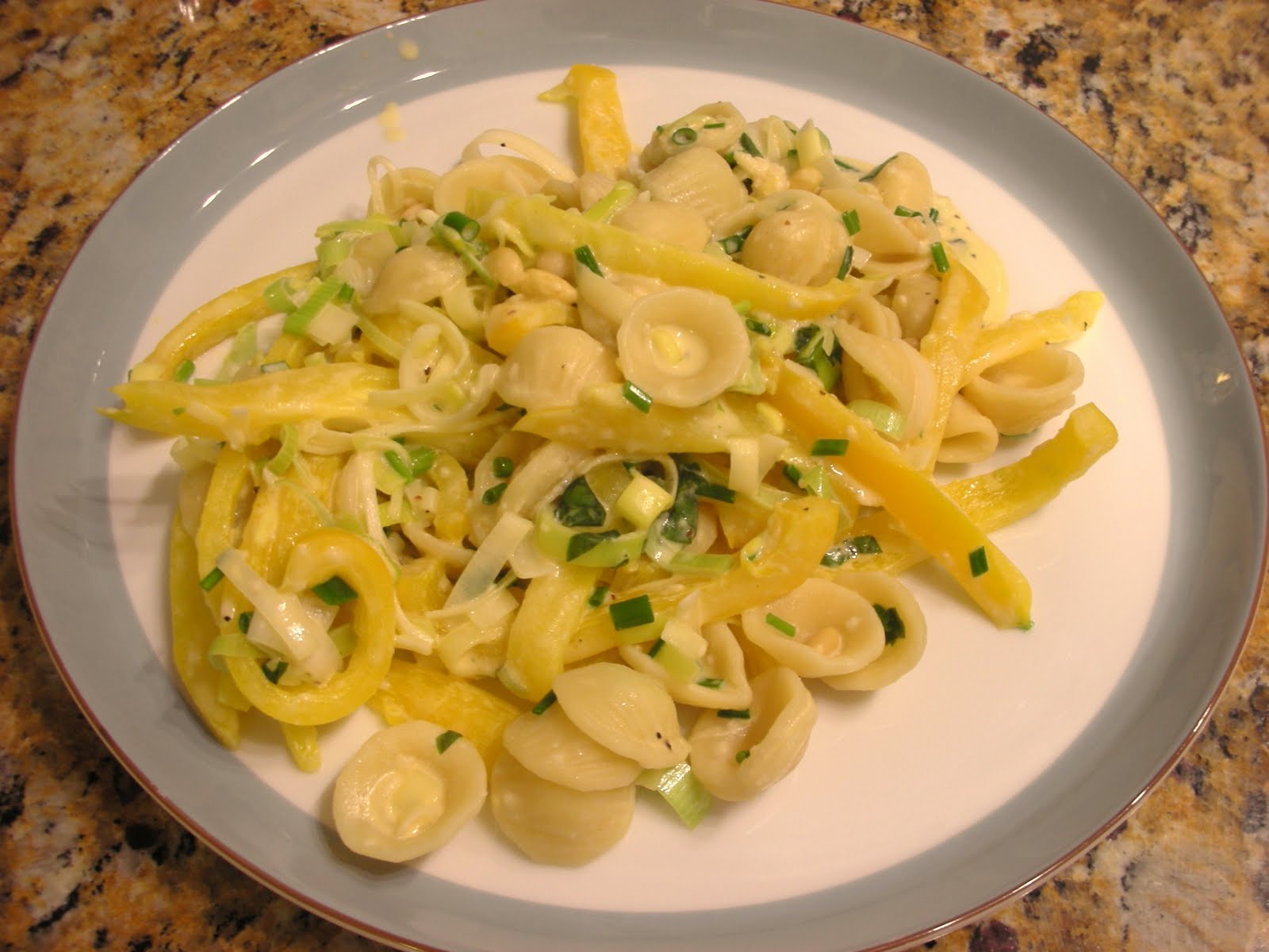 Everyday Vegan Pasta with Leek, Pepper, and Chive Sauce