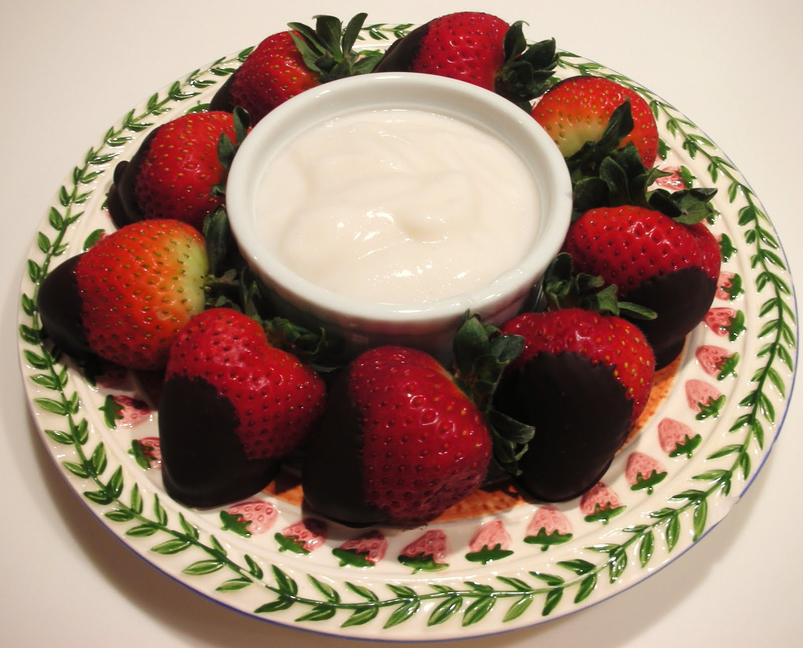 Everyday Vegan Chocolate Strawberries with Mint Dip