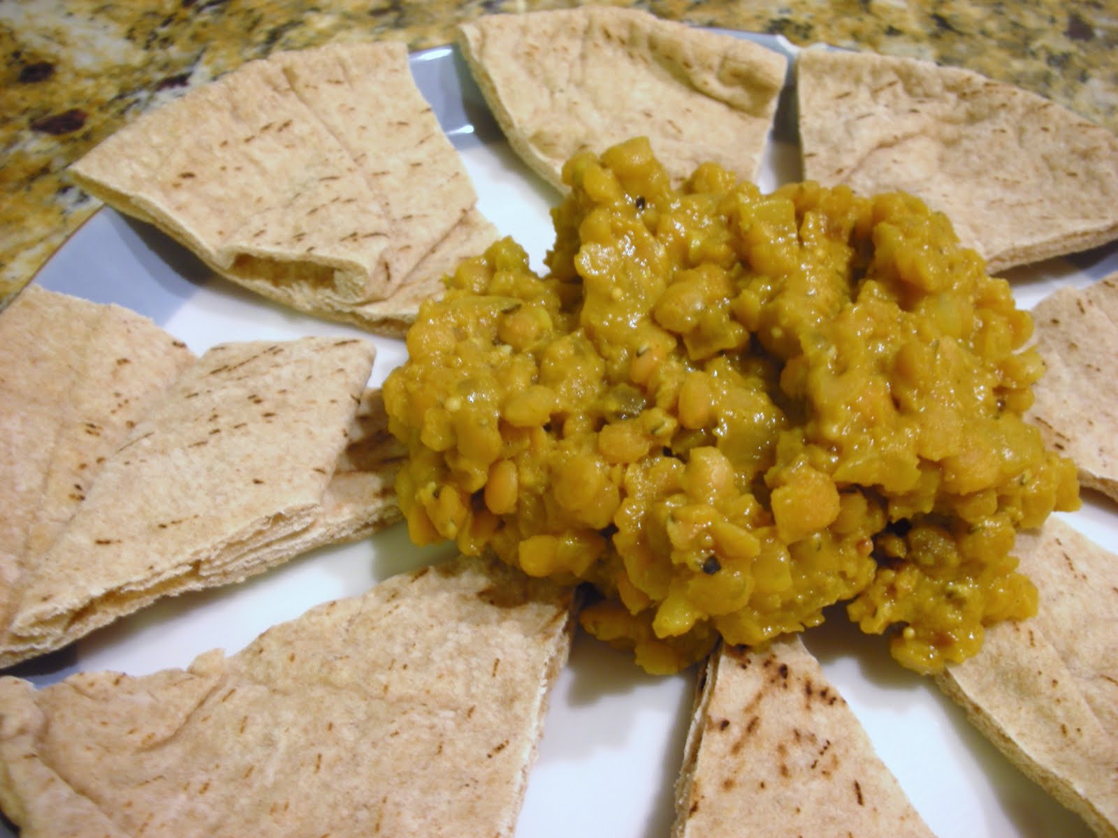Everyday Vegan: Spicy Red Lentil Dal with Pita Wedges