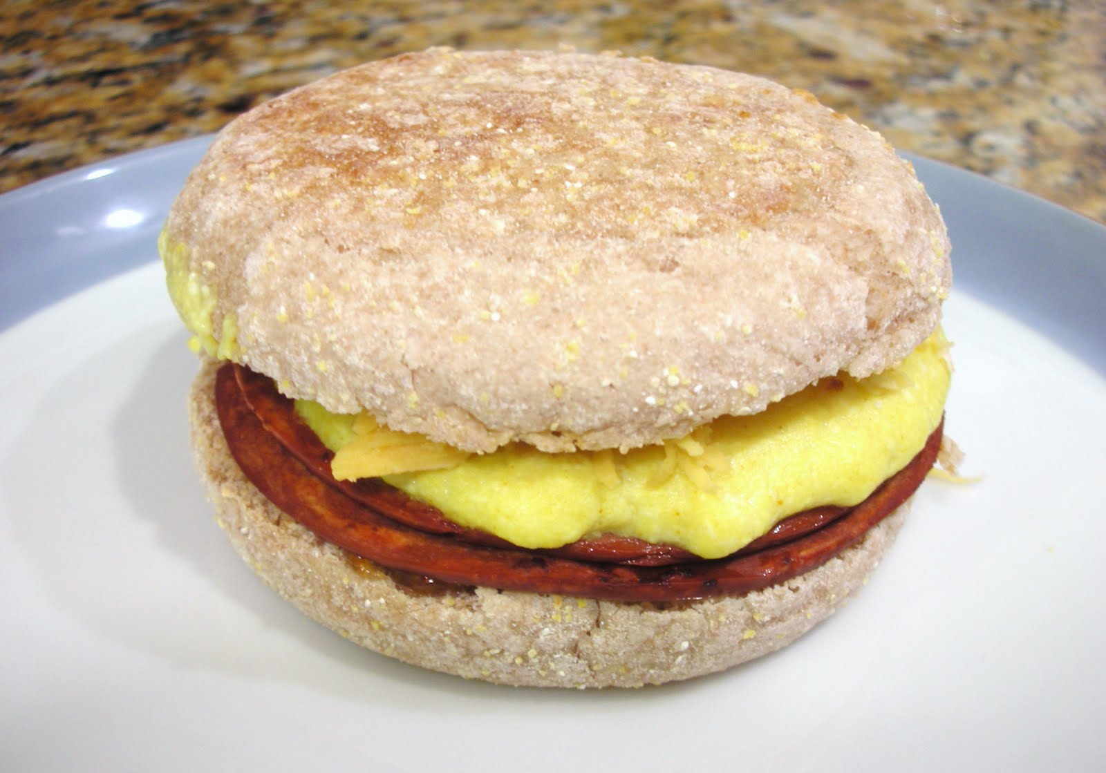 Everyday Vegan 'Ham' and 'Cheese' Breakfast Sandwich with Mango Chutney