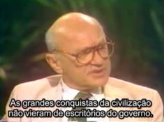 Milton Friedman em poucos minutos que valem milhares de aulas