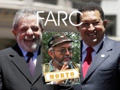 Hugo Chávez e Raúl Reyes (FARC): "conhecemos LULA no Foro de São Paulo"