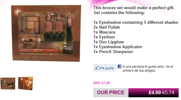 imagen de la tienda online save on make up