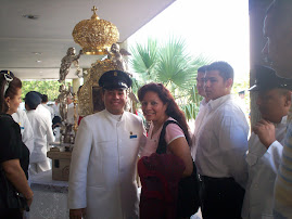 En la URU  junto a los servidores de Maria y la reliquia de La chinita