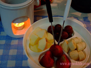 My Wok Life Cooking Blog Hearty HomemadeChocolate Fondue for Our Valentine Day. Romantic !!
