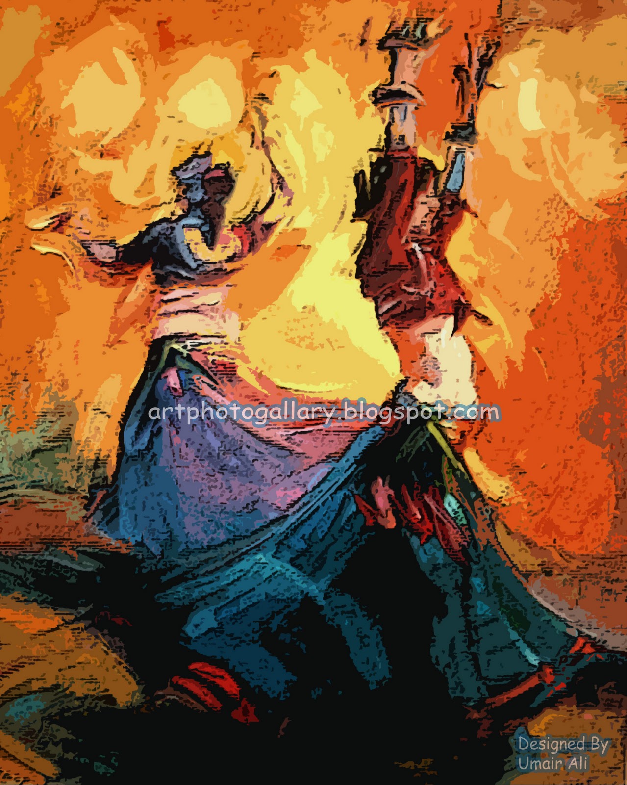 Dancing Girls Painting Art Photo Gallery