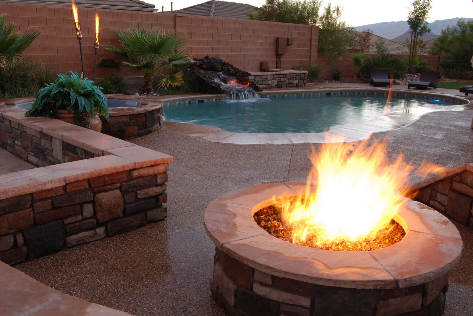 Gas Piping, Gas Tiki Torches. Salt Lake, Provo, Utah, Fire