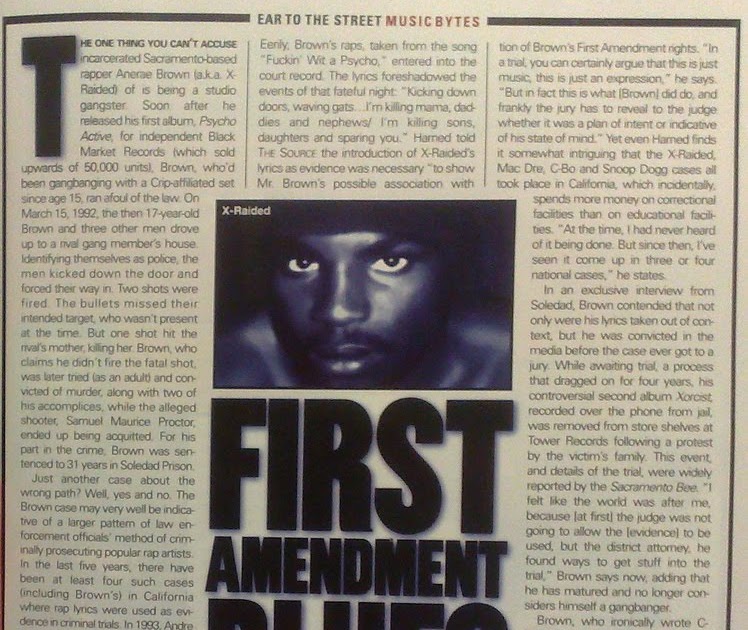 Rap Research Archive: X-Raided article in The Source june 1999 #117