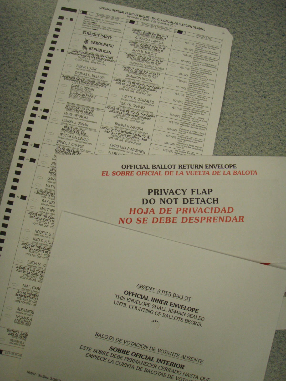 Mr Hughes News & Views My NM Absentee Ballot Explained