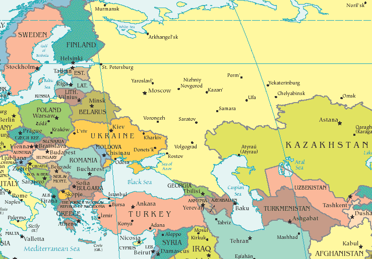 map of the ukraine