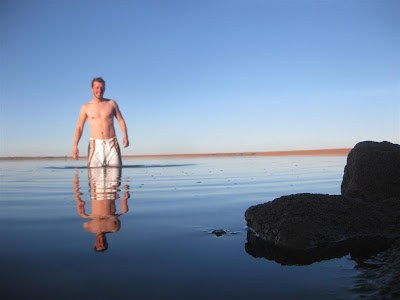 swimming in foss lake, campground swimming in foss lake, campground