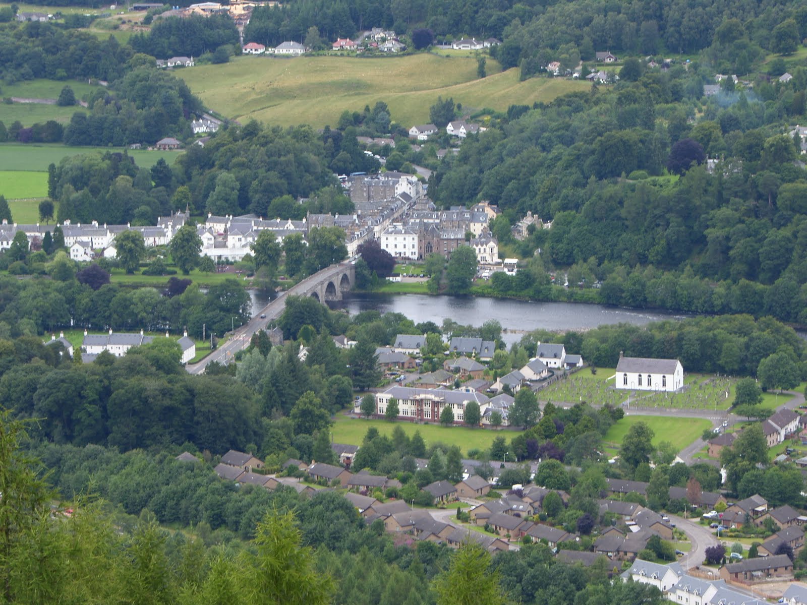 Cottages Scotland Walk Birnam Hill Perthshire Scotland