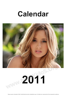 New Year 2011 Calendar, Shay Lauren Desktop Wallpapers