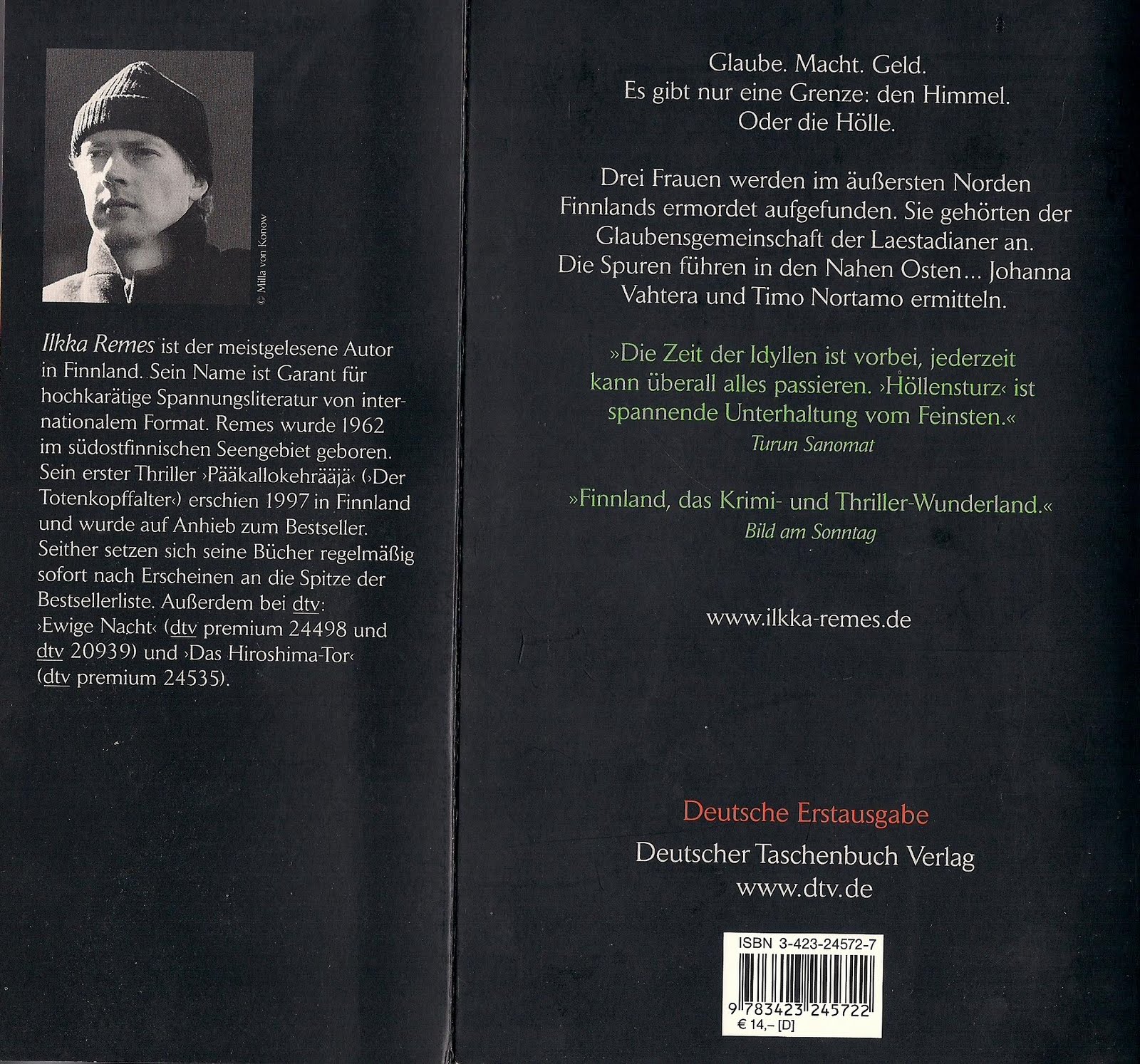 Finnische (Krimi) Autoren Ilkka Remes