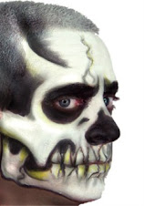Halloween Makeup Costumes - Ez Mu Kit Voo Doo Skull