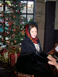 Playing the harmonium at Penrhyn last Christmas