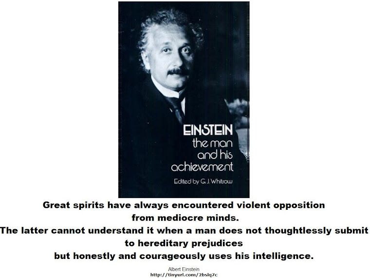 Great spirits have always encountered violent opposition   from mediocre minds.