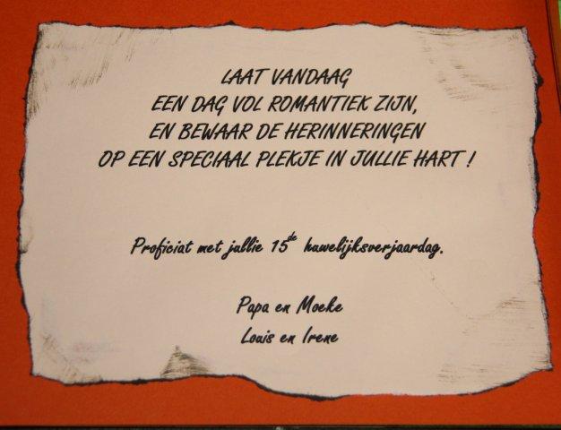 ans scrapblog: 15 jaar getrouwd