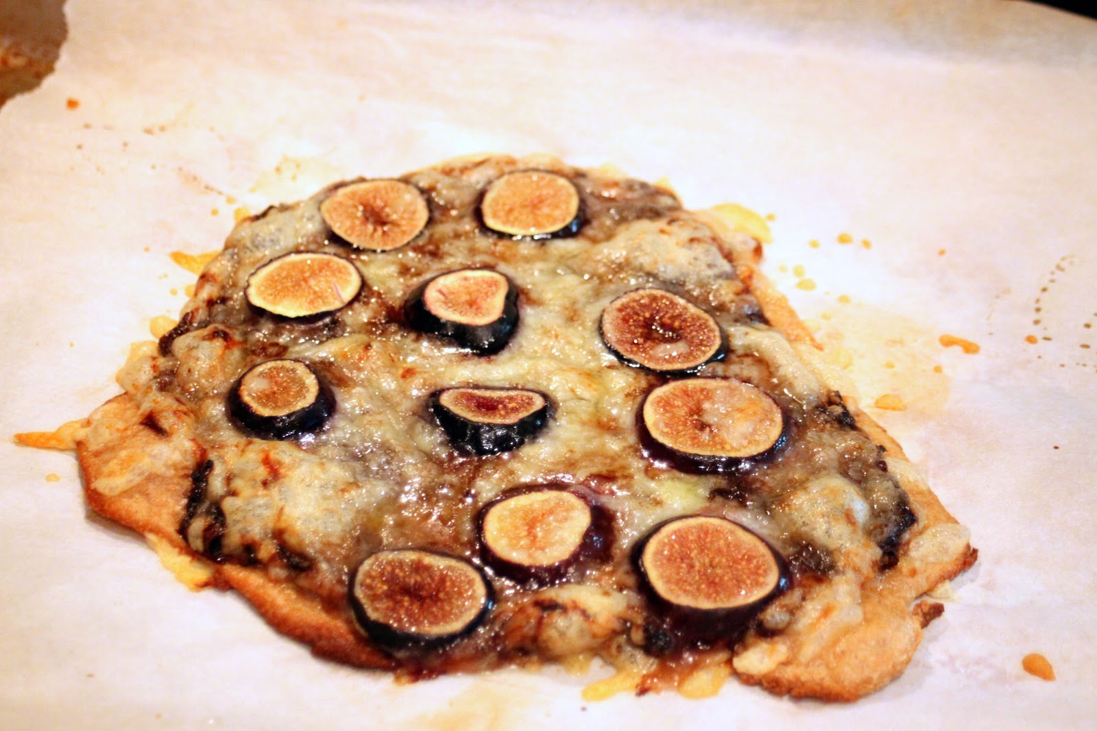 Good Clean Fun Gruyère, Fig, and Balsamic Shallot Pizza