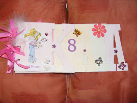 Kaia's 8th b'day card word book