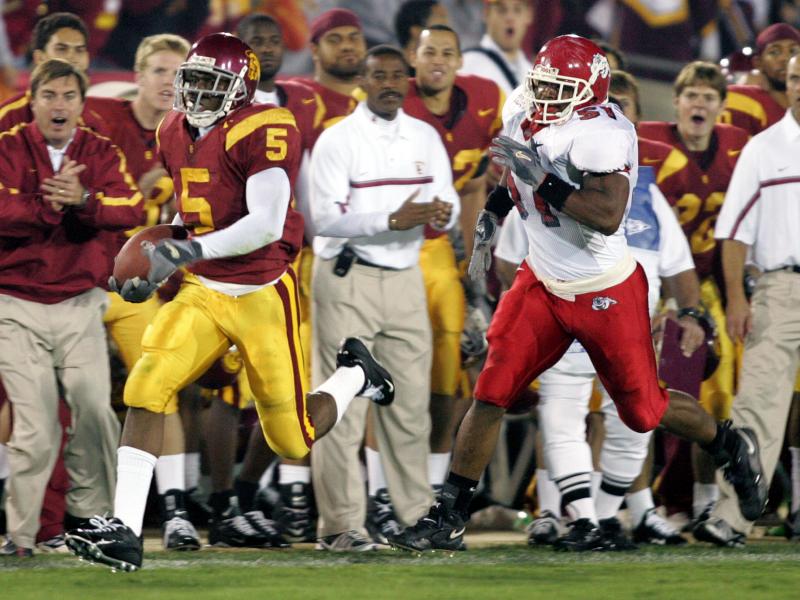 bluecandy media former usc running back reggie bush usc running backs 2005