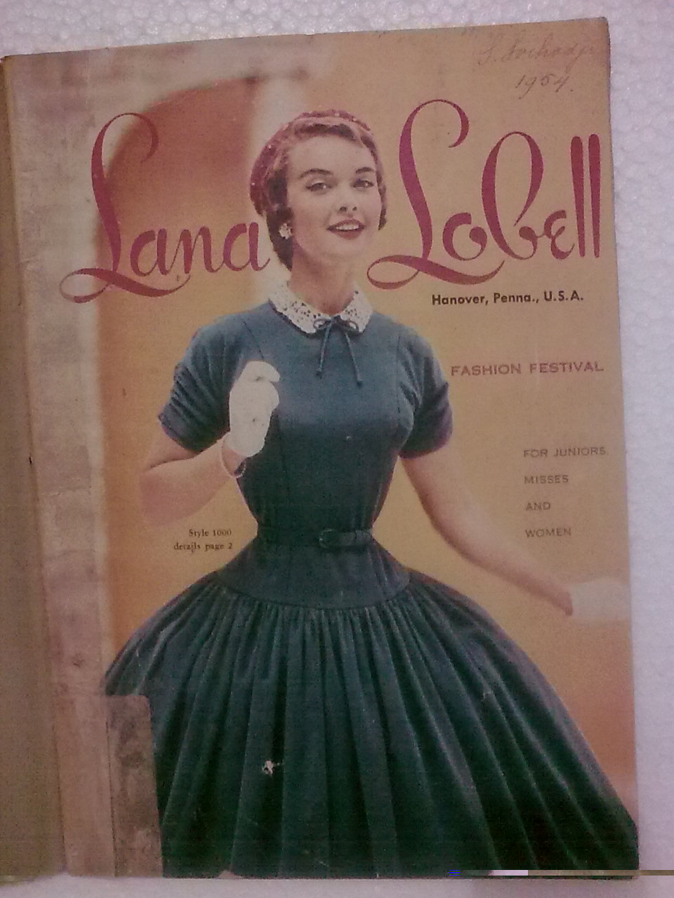Lana Lobell 1954 Clothing Catalog