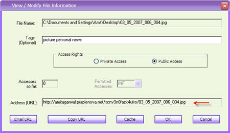 Host files and documents on your computer