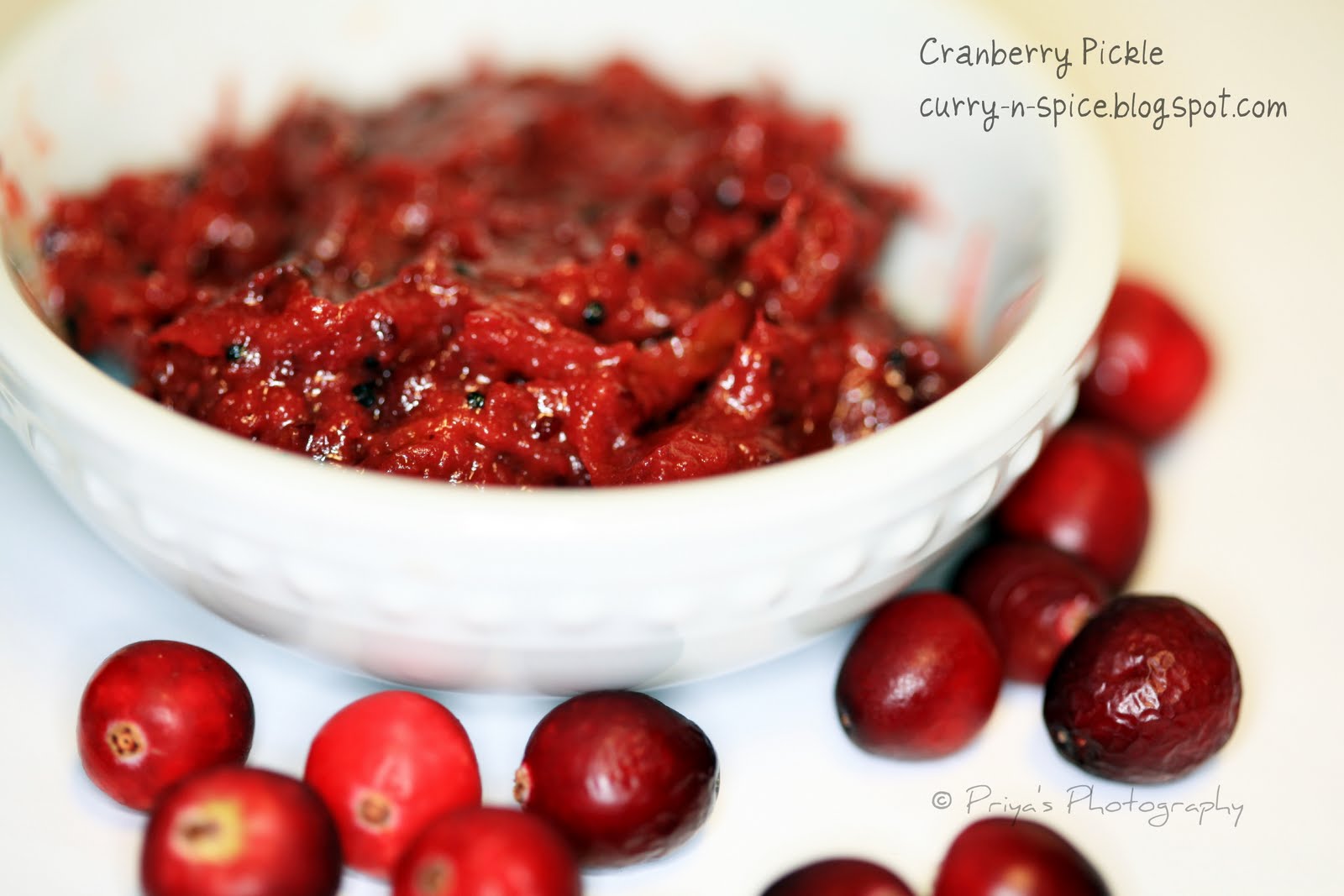 Veggie Girl cooks Cranberry Pickle (Indian Style)