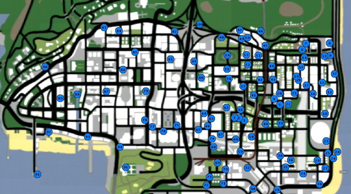Gta San Andreas Gang Map