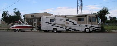 I USA rejser amerikanerne i kæmpestore autocamper motorhome