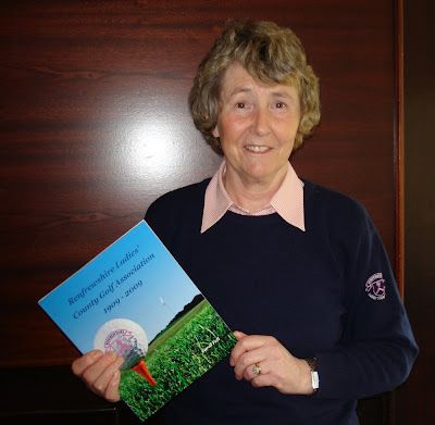 Carol Fell with the RLCGA Centenary Book - Click to enlarge