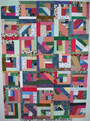 Mile-a-Minute quilt top