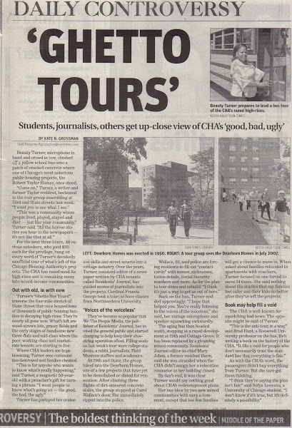 Chicago Suntimes highlights the Ghetto Bus Tours