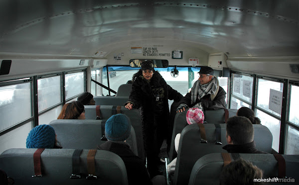 Beauty Talking To Young Artists  On  Recent Ghetto Bus Tour