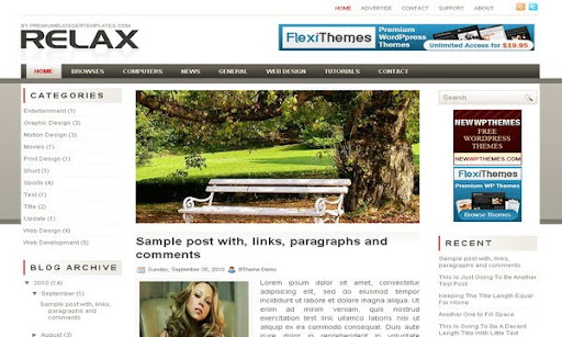 Relax Blogger Template