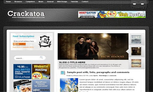 Crackatoa Blogger Template