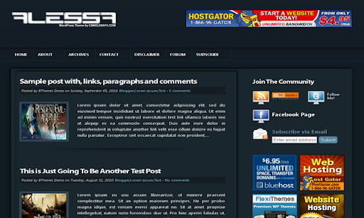 Alessa Blogger Template