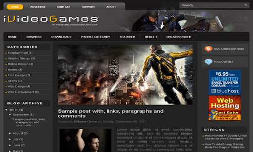 iVideoGames Blogger Template