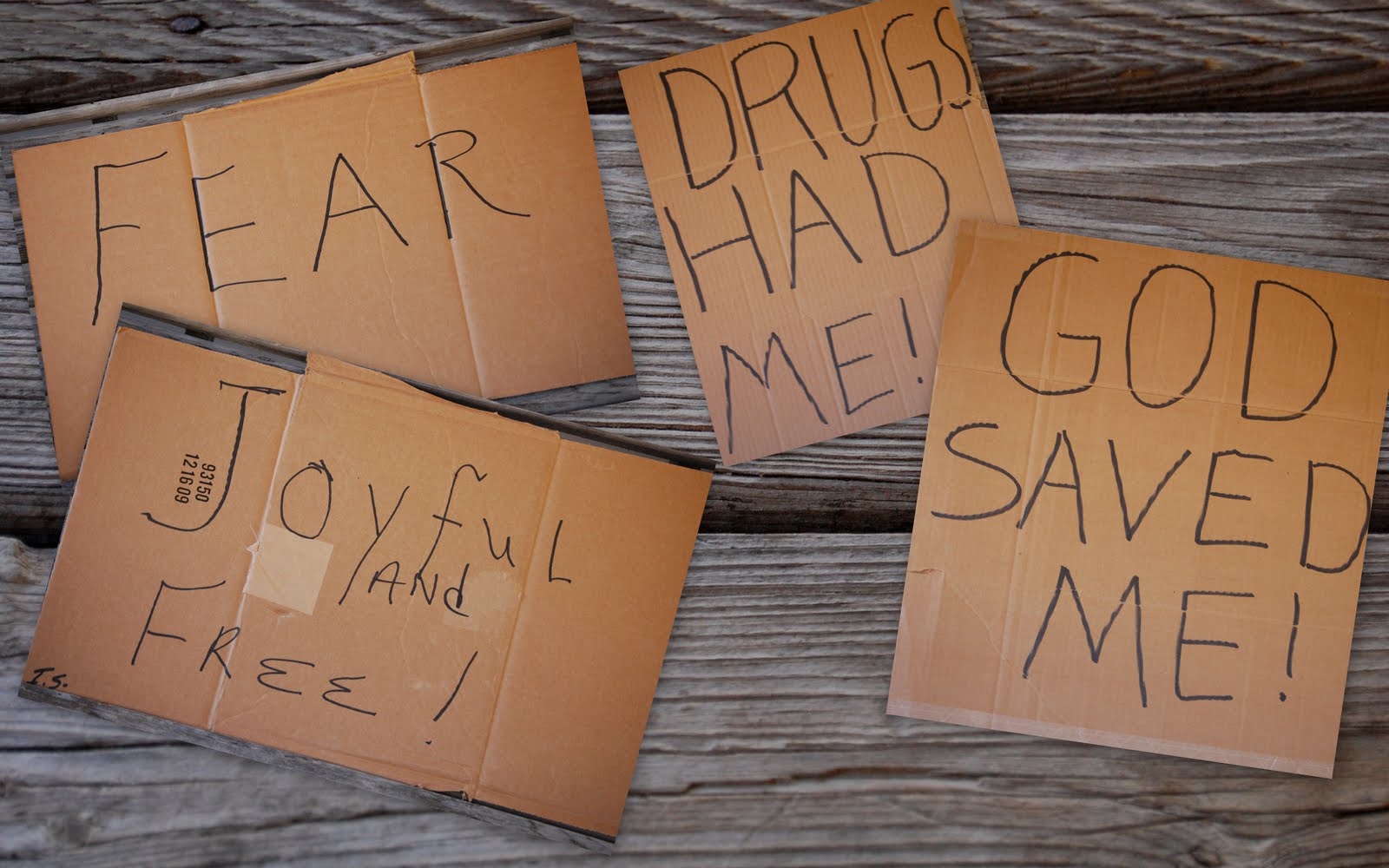 Life Stories Cardboard Testimonies