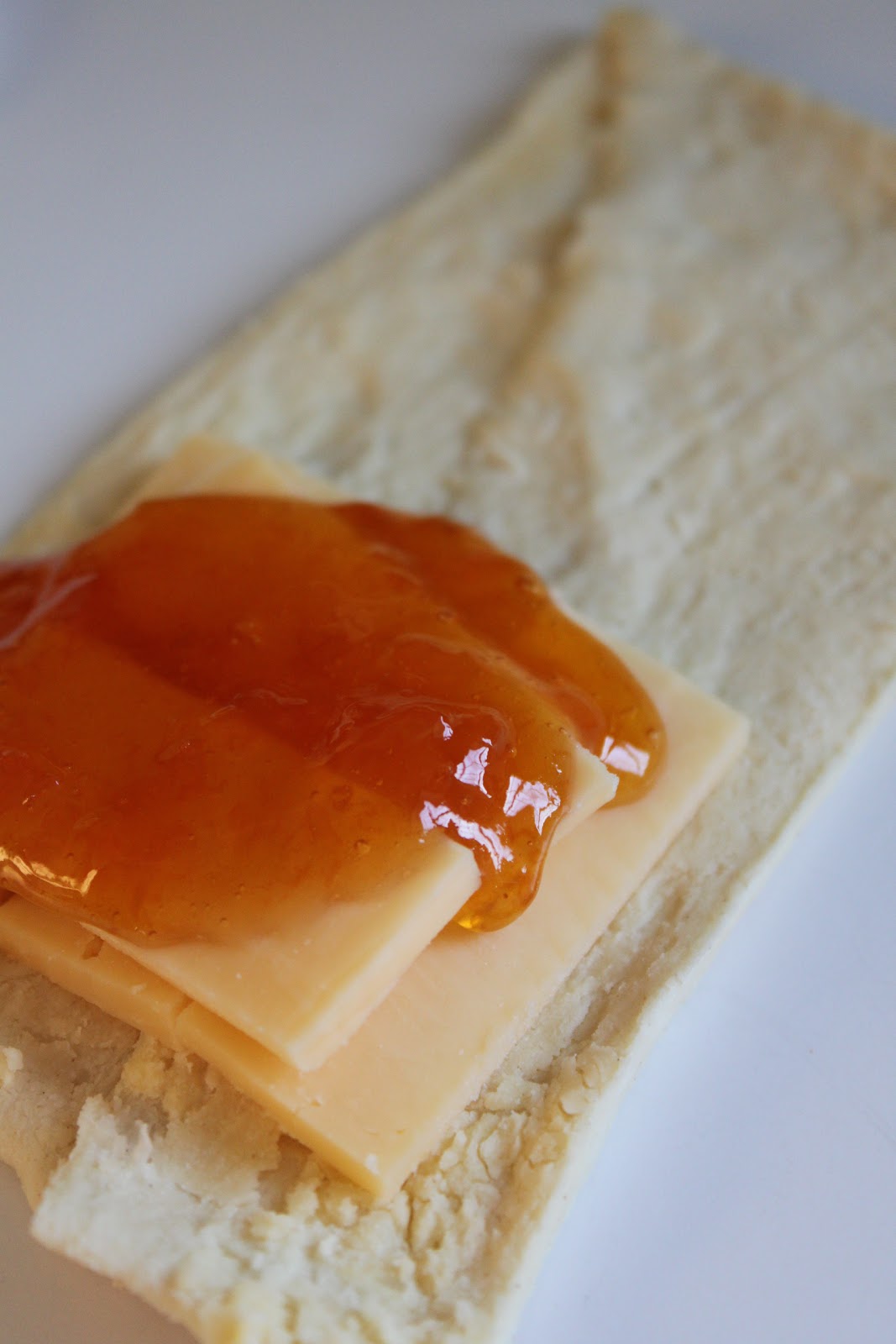 Crescent Rolls with Gouda Cheese and Apricot Jam happenstance home