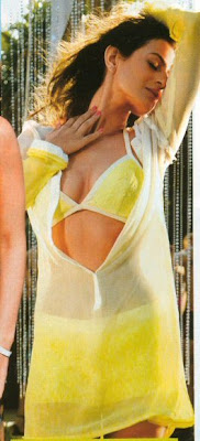 Amisha Patel Photos in Yellow Bikini, Amisha Patel Wallpapers