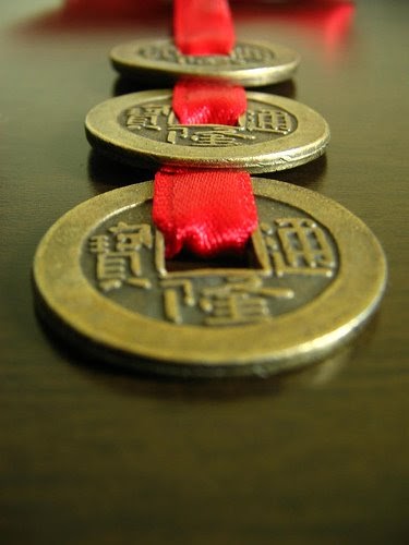Moedas Chinesas-Simbolo da Sorte