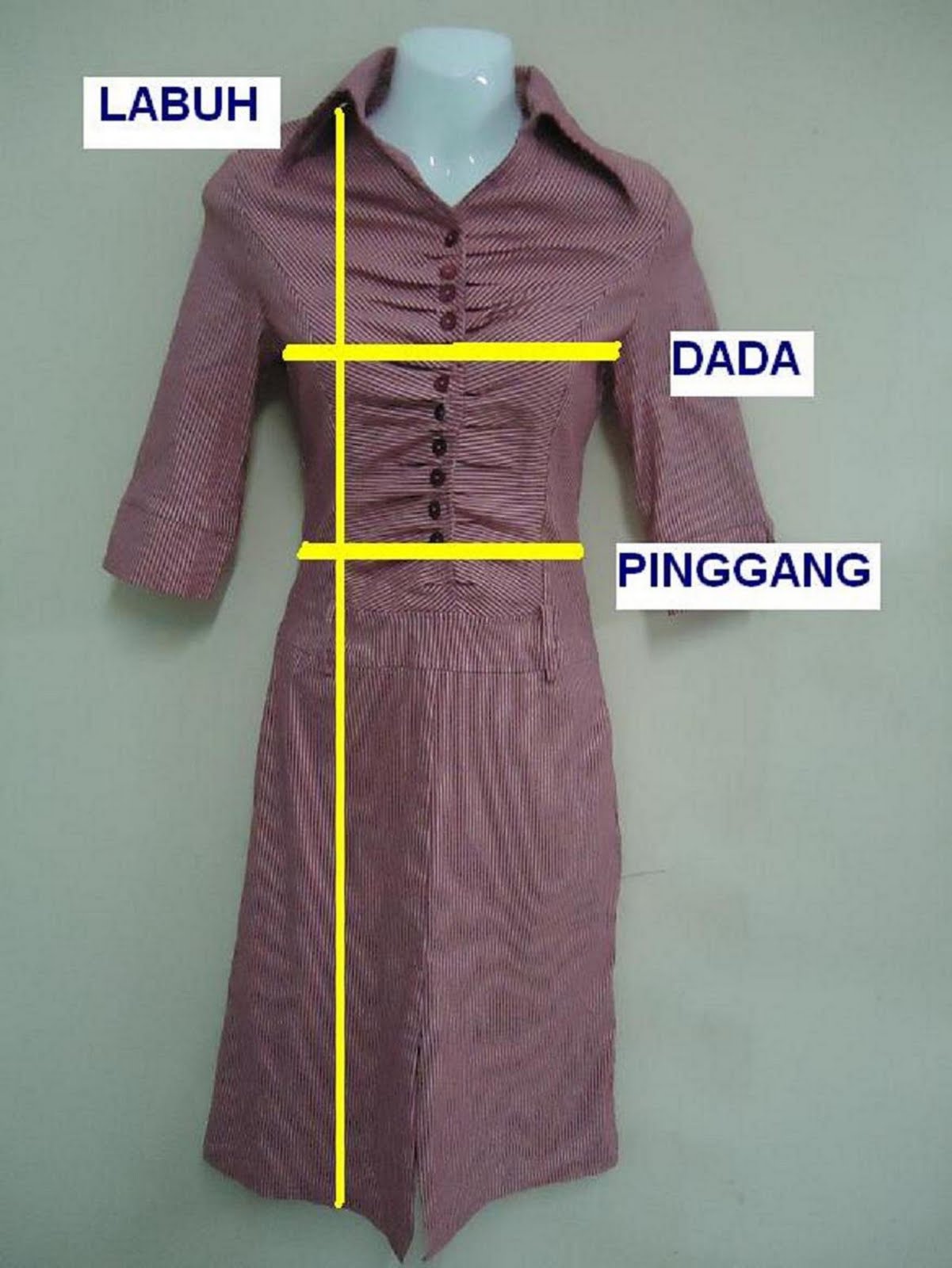 Cara Mengukur Saiz Untuk Dress
