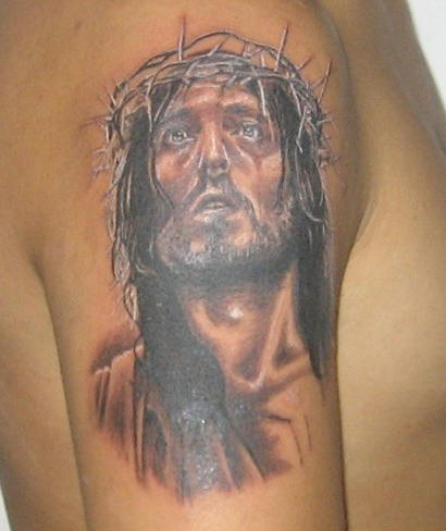 3D Jesus Tattoo Picture